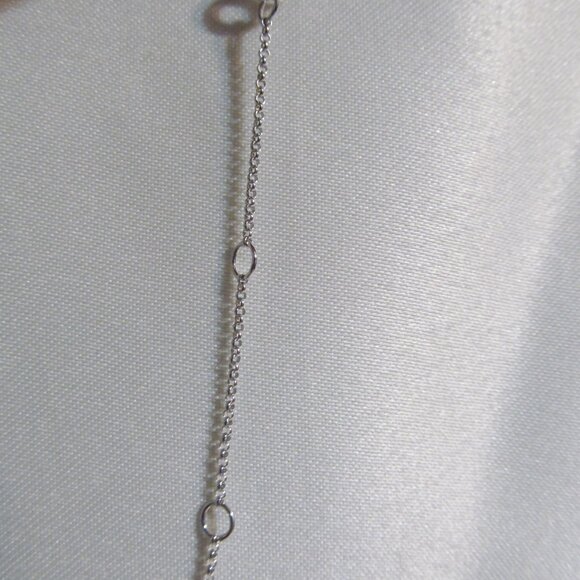 NWT Bella Luce Simulated Diamond Bow Design Adj 18" Necklace Sterling Silver 925 - Picture 6 of 16